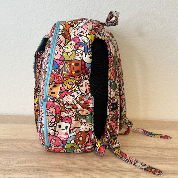 Ju-Ju-Be x Tokidoki MiniBe Mini Backpack w 2 Charms Rare Tokipops Print *Read main image 12